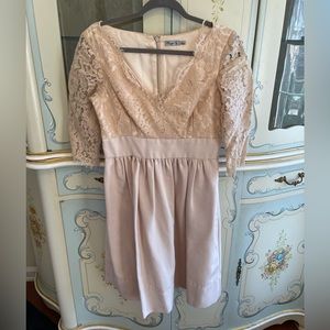Eliza J lace dress in cream 
size 6